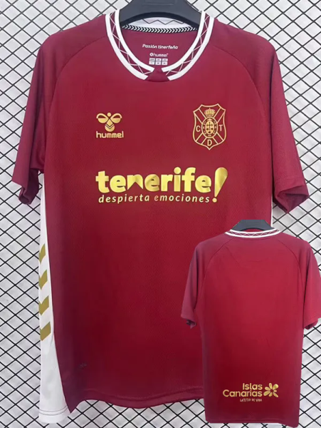 25-26 CD Tenerife Away Fans Soccer Jersey