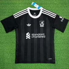 25-26 LIV Black Goalkeeper Fans Soccer Jersey