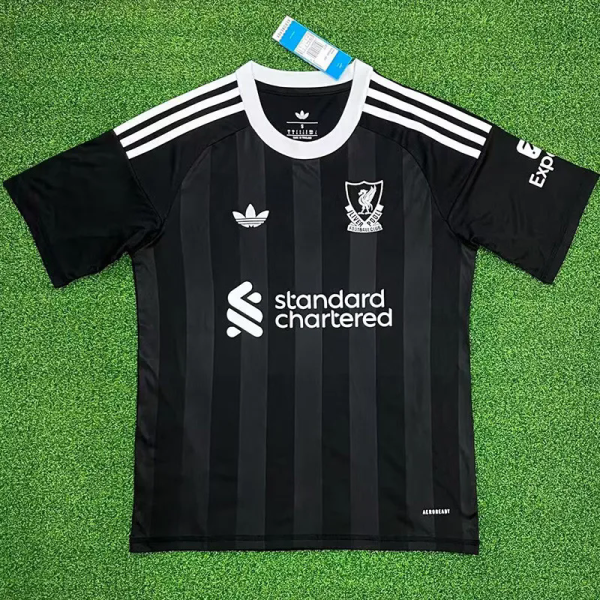 25-26 LIV Black Goalkeeper Fans Soccer Jersey