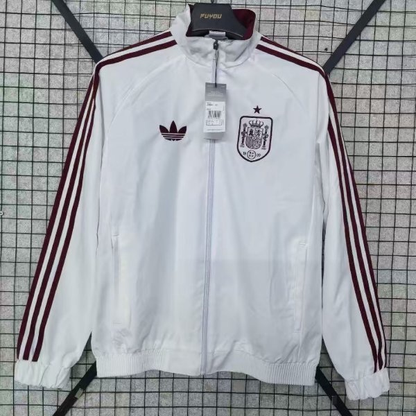 26-27 Spain White Windbreaker