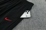 26-27 PSG Black Short shirts and Long trousers Suit (圆领)
