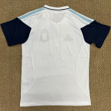 26-27 Argentina White Polo Short Sleeve (半拉链)