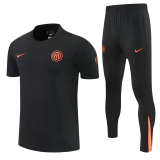 26-27 INT Black Short shirts and Long trousers Suit (圆领)