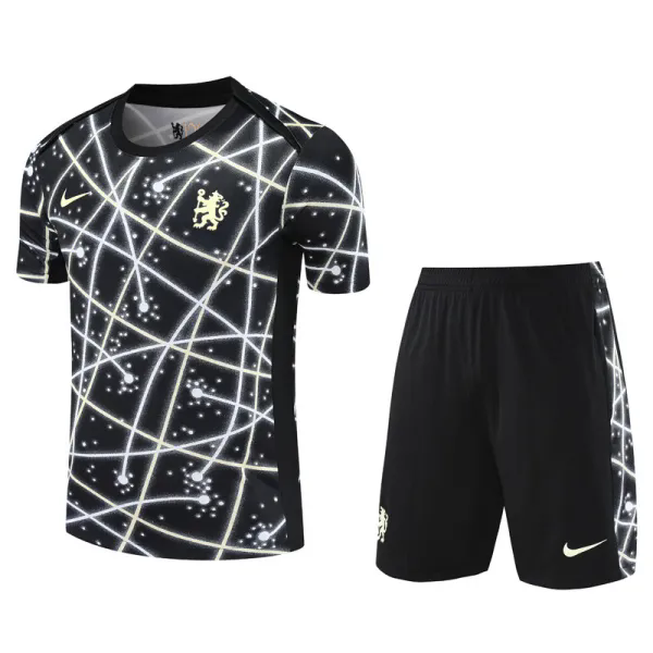 25-26 CHE Grey Black Training Short Suit