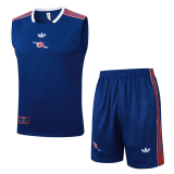 25-26 ARS Royal blue Tank top and shorts suit #D2516