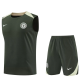 25-26 CHE Army green Tank top and shorts suit