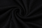 25-26 Man Utd Black Short shirts and Long trousers Suit #C2518