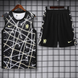 25-26 CHE Grey Black Tank top and shorts suit