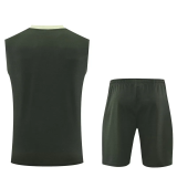 25-26 CHE Army green Tank top and shorts suit