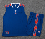 25-26 ARS Royal blue Tank top and shorts suit #D2516