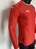 25-26 Portugal Home Long Sleeve Player Version Soccer Jersey (长袖球员)