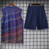 25-26 BAR Fancy blue Tank top and shorts suit