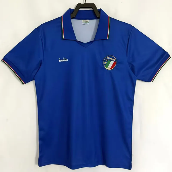 1990 Italy Home Retro Soccer Jersey