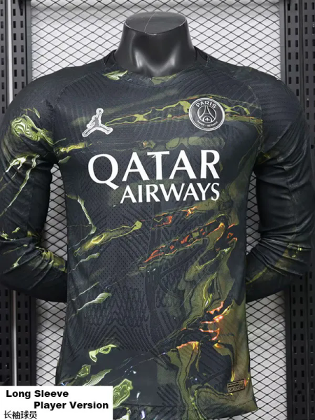 25-26 PSG Jordan Night Edition Long Sleeve Player Version Soccer Jersey (长袖球员)