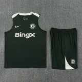 25-26 CHE Dark gray Tank top and shorts suit