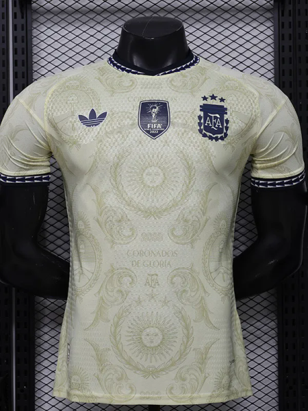 26-27 Argentina Beige Player Version Training shirts