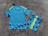 26-27 Spain Blue Goalkeeper Adult Soccer Jersey（成人套装）