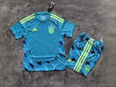 26-27 Spain Blue Goalkeeper Adult Soccer Jersey（成人套装）