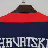 26-27 Croatia Royal blue Top Half Pull Tracksuit (半拉上衣)