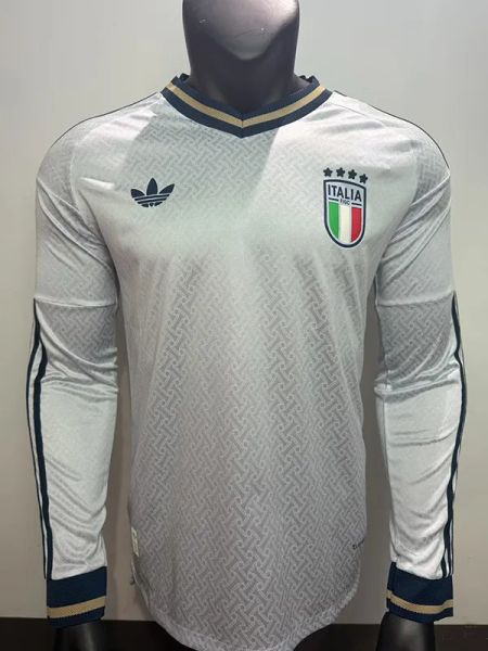 26-27 Italy Away Long Sleeve Player Version Soccer Jersey (长袖球员)