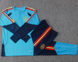 26-27 Spain Lake blue Kids Half Pull Tracksuit #E26023(童装)(半拉链)