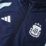 25-26 Argentina Royal Blue Windbreaker Suit (Hoodie)(风衣套装)