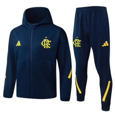 25-26 Flamengo Royal blue Hoodie Jacket Tracksuit #F634