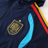 25-26 Spain Royal Blue Windbreaker Suit (Hoodie)(风衣套装)