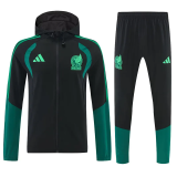 25-26 Mexico Black Windbreaker Suit (Hoodie)(风衣套装)