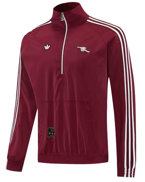 26-27 ARS Brown Red Half Pull Windbreaker (半拉风衣)