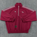 26-27 ARS Brown Red Half Pull Windbreaker (半拉风衣)