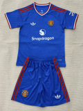 26-27 Man Utd Blue Concept Edition Kids Soccer Jersey