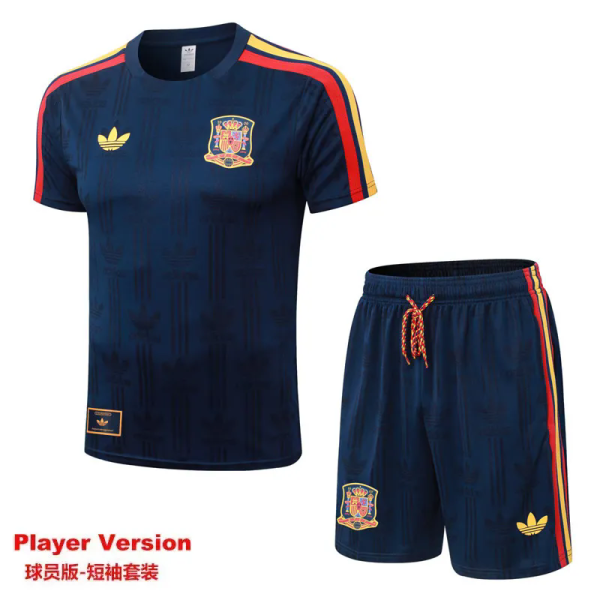 26-27 Spain Royal blue Player Version Training Short Suit (球员短套装)#D2604