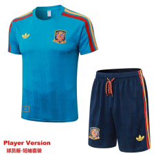 26-27 Spain Lake blue Player Version Training Short Suit (球员短套装)#D2604