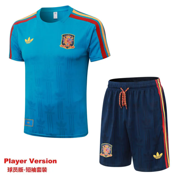 26-27 Spain Lake blue Player Version Training Short Suit (球员短套装)#D2604