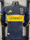 25-26 Boca Juniors Home Long Sleeve Player Version Soccer Jersey (长袖球员)