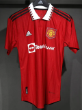 22-23 Man Utd Home Player Version Soccer Jersey