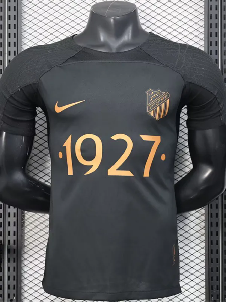 2025 Ittihad Black Special Edition Player Version Training shirts (黄广告)
