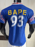 2026 Bathing APE #93 Blue Special Edition Player Version Training shirts