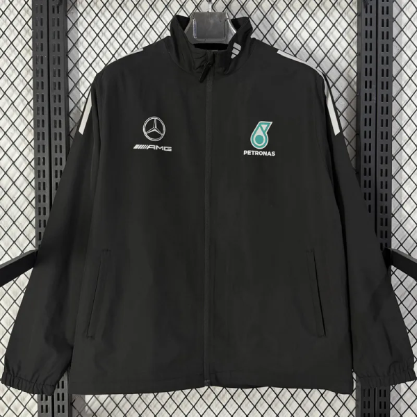 2026 F1 Mercedes Black Racing Windbreaker