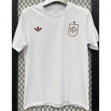 T293 Spain White High Quality Casual T-Shirt