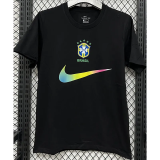 T296 Brazil Black High Quality Casual T-Shirt