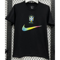 T296 Brazil Black High Quality Casual T-Shirt