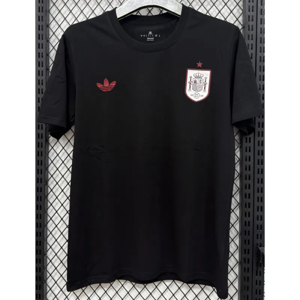 T293 Spain Black High Quality Casual T-Shirt