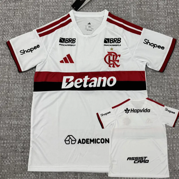 26-27 Flamengo Away (Print Sponsors) Fans Soccer Jersey (全广告)