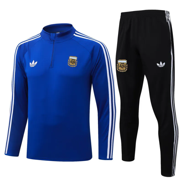 26-27 Argentina Fancy blue Half Pull Tracksuit #B26037(半拉链)