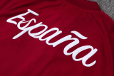 26-27 Spain Brown Red Half Pull Tracksuit #B26036(半拉链)