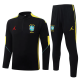26-27 Brazil Black Half Pull Tracksuit #B26035(半拉链)
