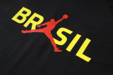 26-27 Brazil Black Half Pull Tracksuit #B26035(半拉链)