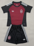 26-27 Spain Brown Goalkeeper Kids Soccer Jersey